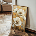 Floral 1531 Canvas Art 60 x 40 cm / Black