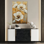 Floral 1531 Canvas Art 60 x 40 cm / Black