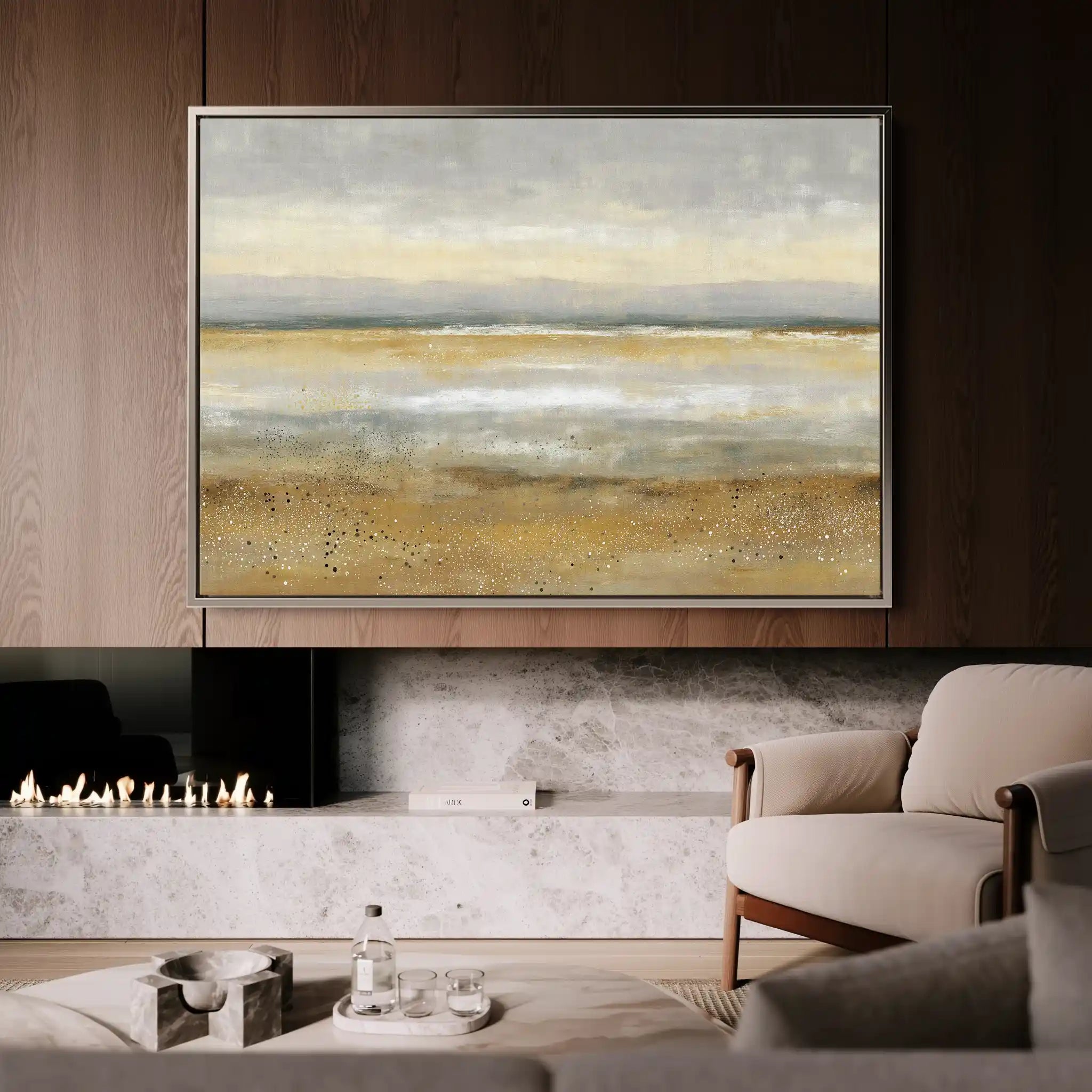 Abstract 1532 Canvas Art 60 x 40 cm / Black