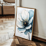 Floral 1532 Canvas Art 60 x 40 cm / Black