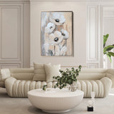 Floral 1536 Canvas Art 60 x 40 cm / Black