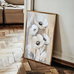 Floral 1536 Canvas Art 60 x 40 cm / Black