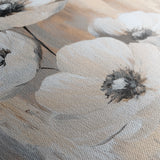 Floral 1536 Canvas Art 60 x 40 cm / Black