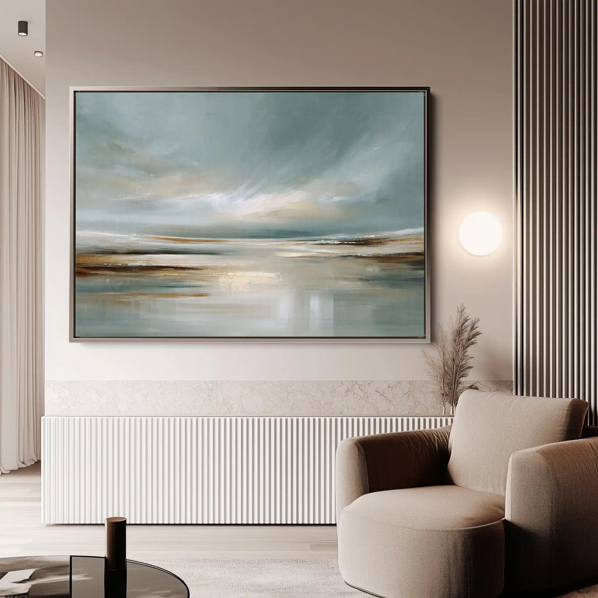 Abstract 1537 Canvas Art 60 x 40 cm / Black
