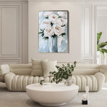 Floral 1537 Canvas Art 60 x 40 cm / Black