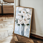 Floral 1537 Canvas Art 60 x 40 cm / Black