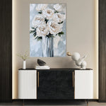 Floral 1537 Canvas Art 60 x 40 cm / Black