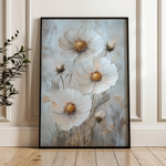 Floral 1538 Canvas Art 60 x 40 cm / Black