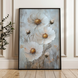 Floral 1538 Canvas Art 60 x 40 cm / Black