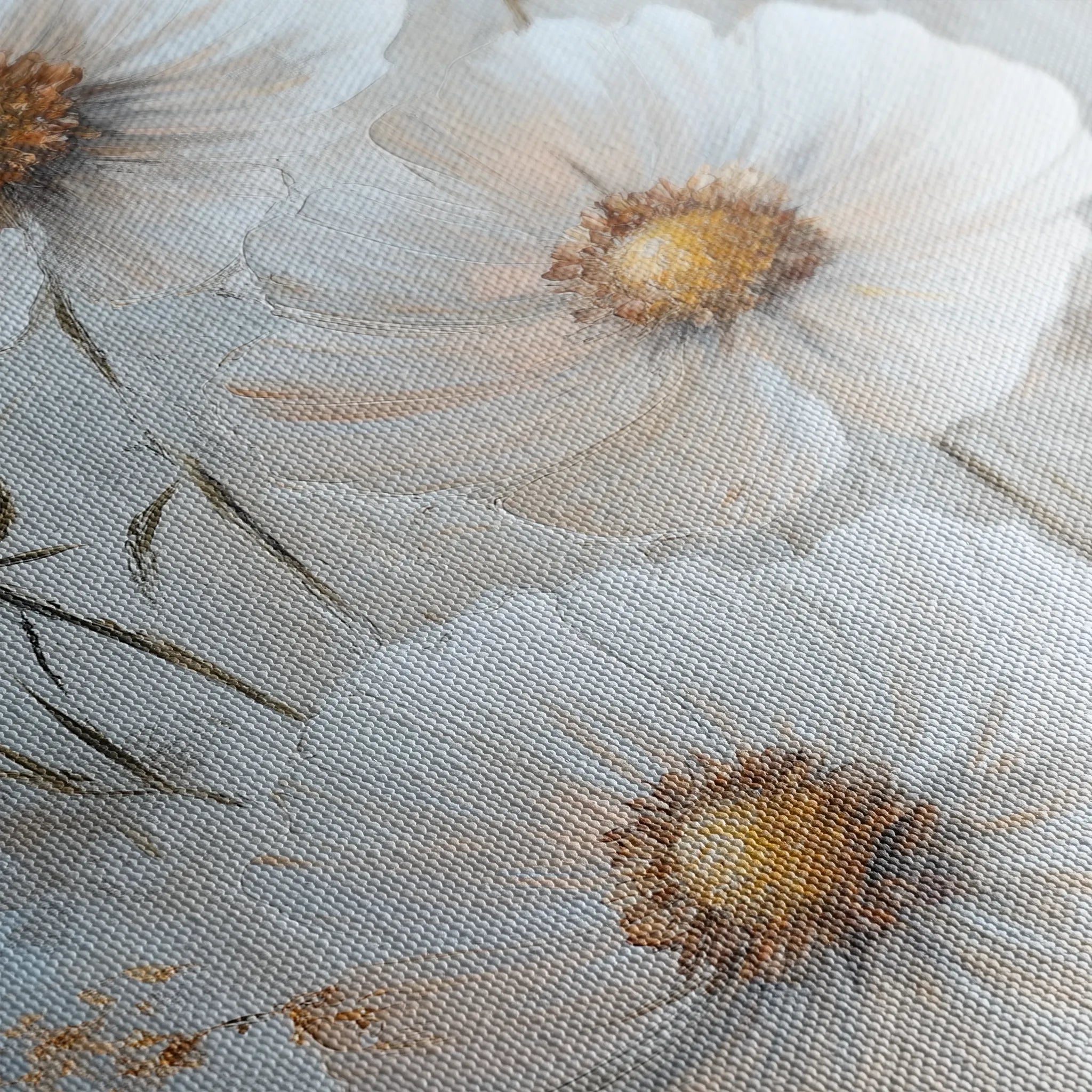 Floral 1538 Canvas Art 60 x 40 cm / Black