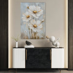 Floral 1539 Canvas Art 60 x 40 cm / Black