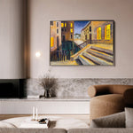 Landscape 154 Canvas Art 60 x 40 cm / Black