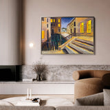 Landscape 154 Canvas Art 60 x 40 cm / Black