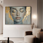 Portrait 154 Canvas Art 60 x 40 cm / Black