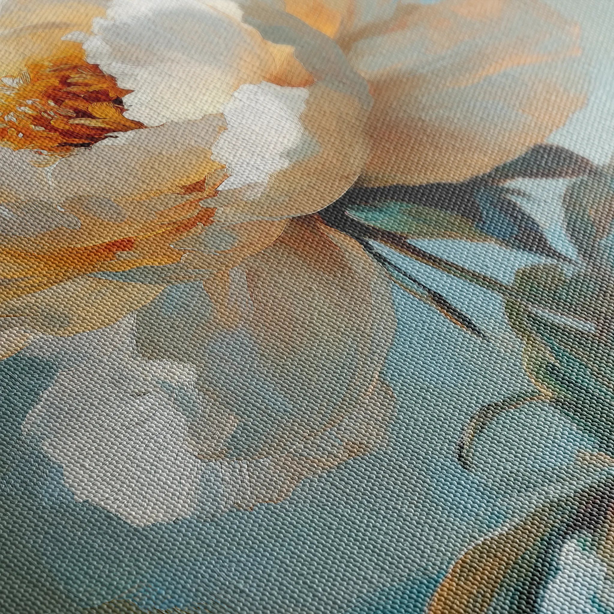 Floral 1540 Canvas Art 60 x 40 cm / Black