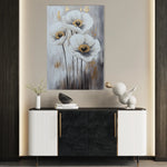 Floral 1541 Canvas Art 60 x 40 cm / Black
