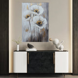 Floral 1541 Canvas Art 60 x 40 cm / Black