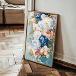 Floral 1543 Canvas Art 60 x 40 cm / Black