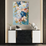 Floral 1543 Canvas Art 60 x 40 cm / Black