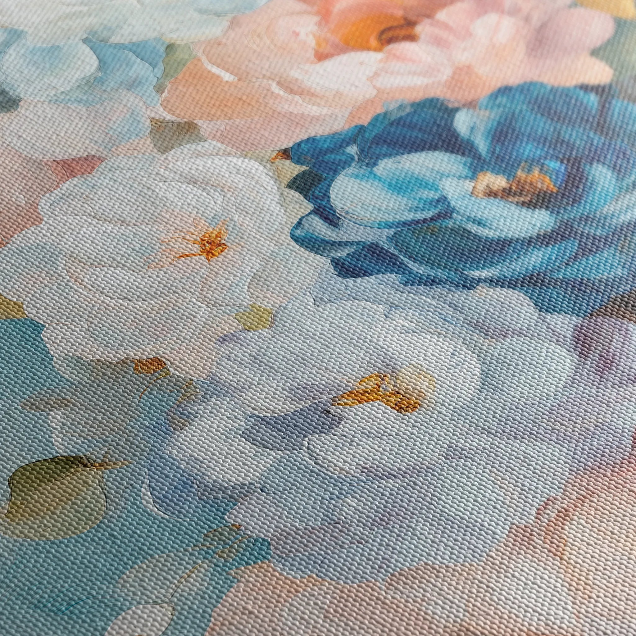 Floral 1543 Canvas Art 60 x 40 cm / Black
