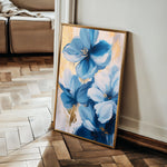 Floral 1544 Canvas Art 60 x 40 cm / Black
