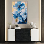 Floral 1544 Canvas Art 60 x 40 cm / Black