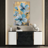 Floral 1545 Canvas Art 60 x 40 cm / Black