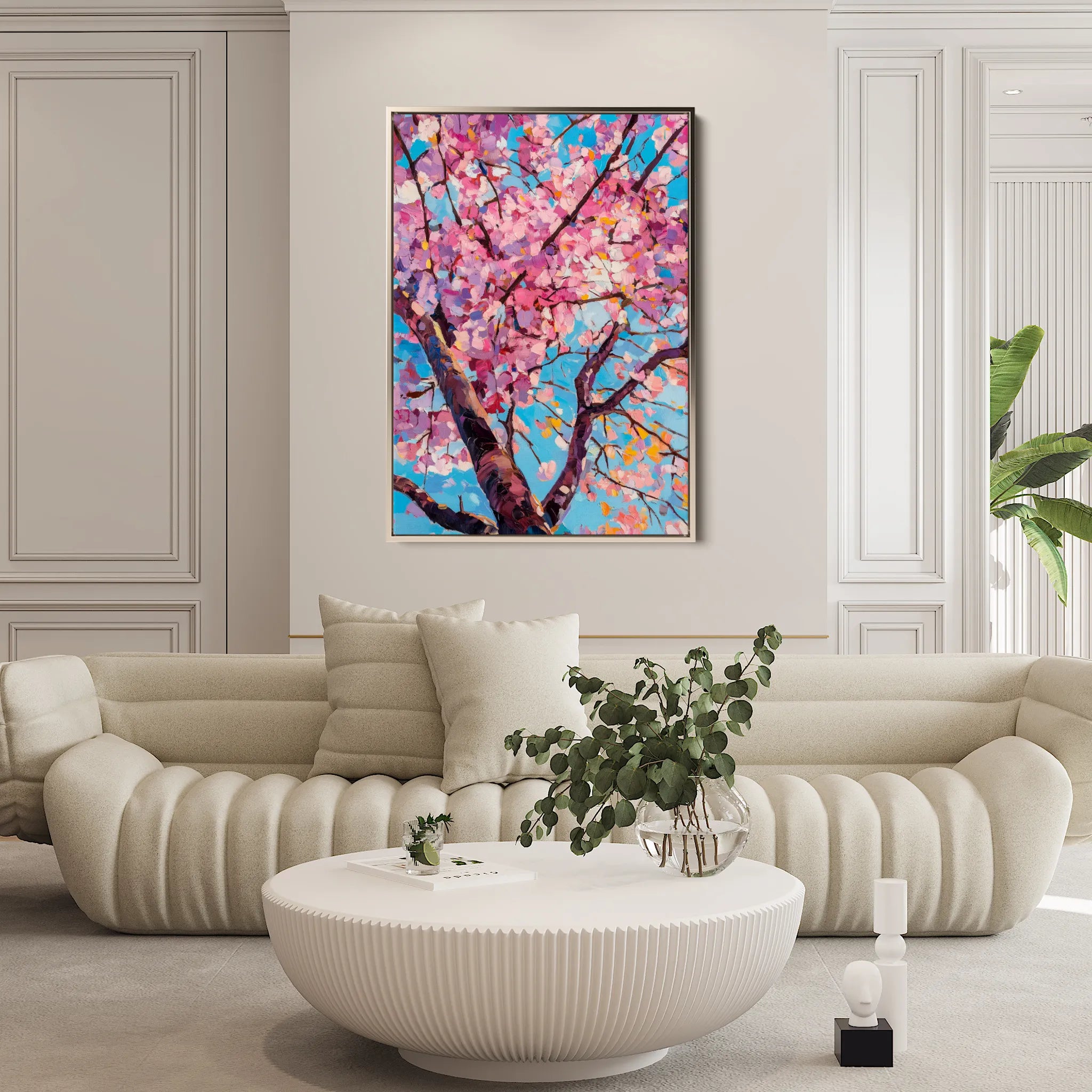Floral 1547 Canvas Art 60 x 40 cm / Black