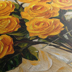 Floral 1549 Canvas Art 60 x 40 cm / Black