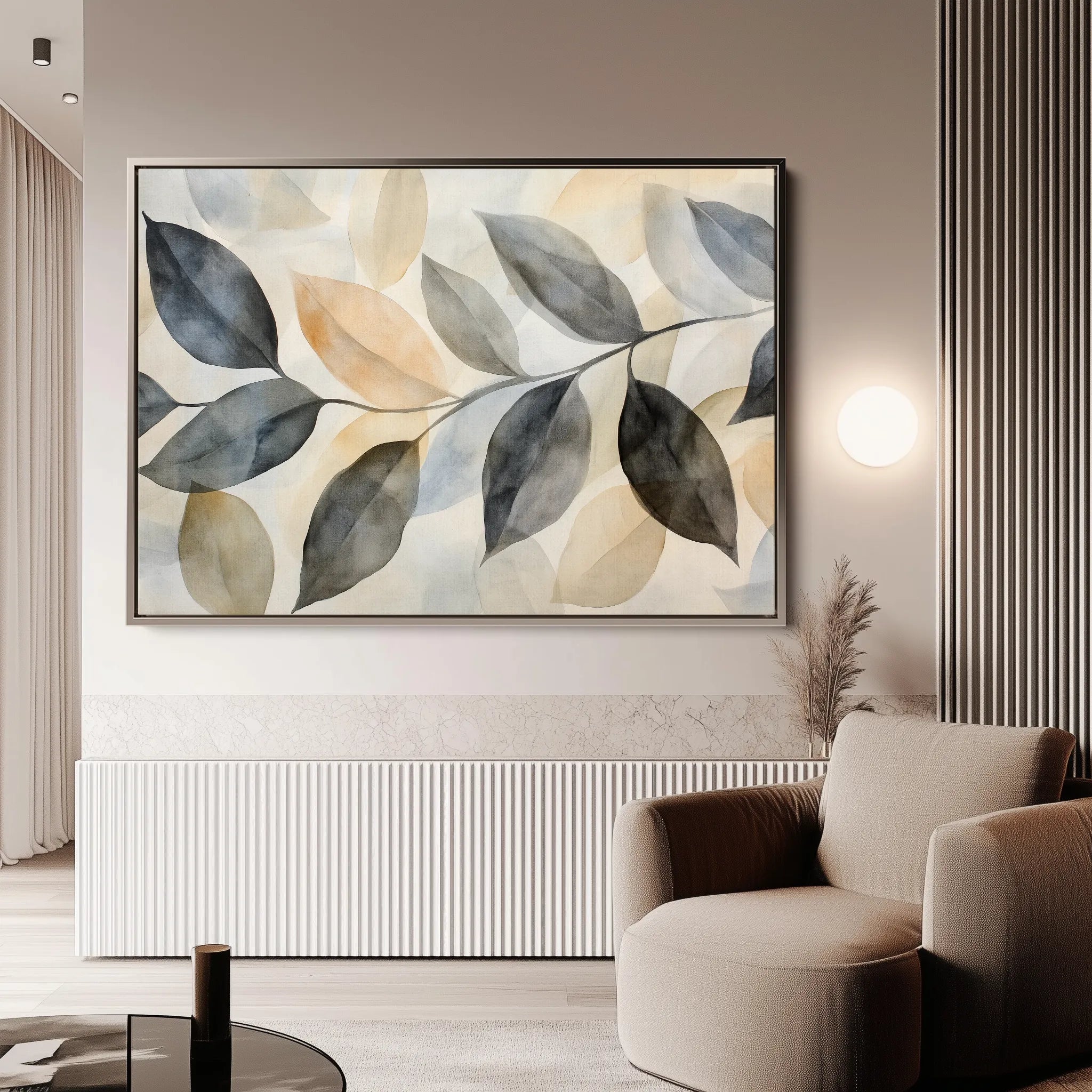 Boho 155 Canvas Art 60 x 40 cm / Black