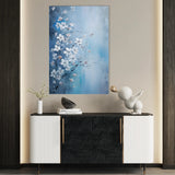 Floral 155 Canvas Art 60 x 40 cm / Black