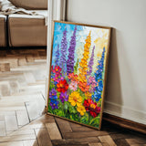 Floral 1552 Canvas Art 60 x 40 cm / Black