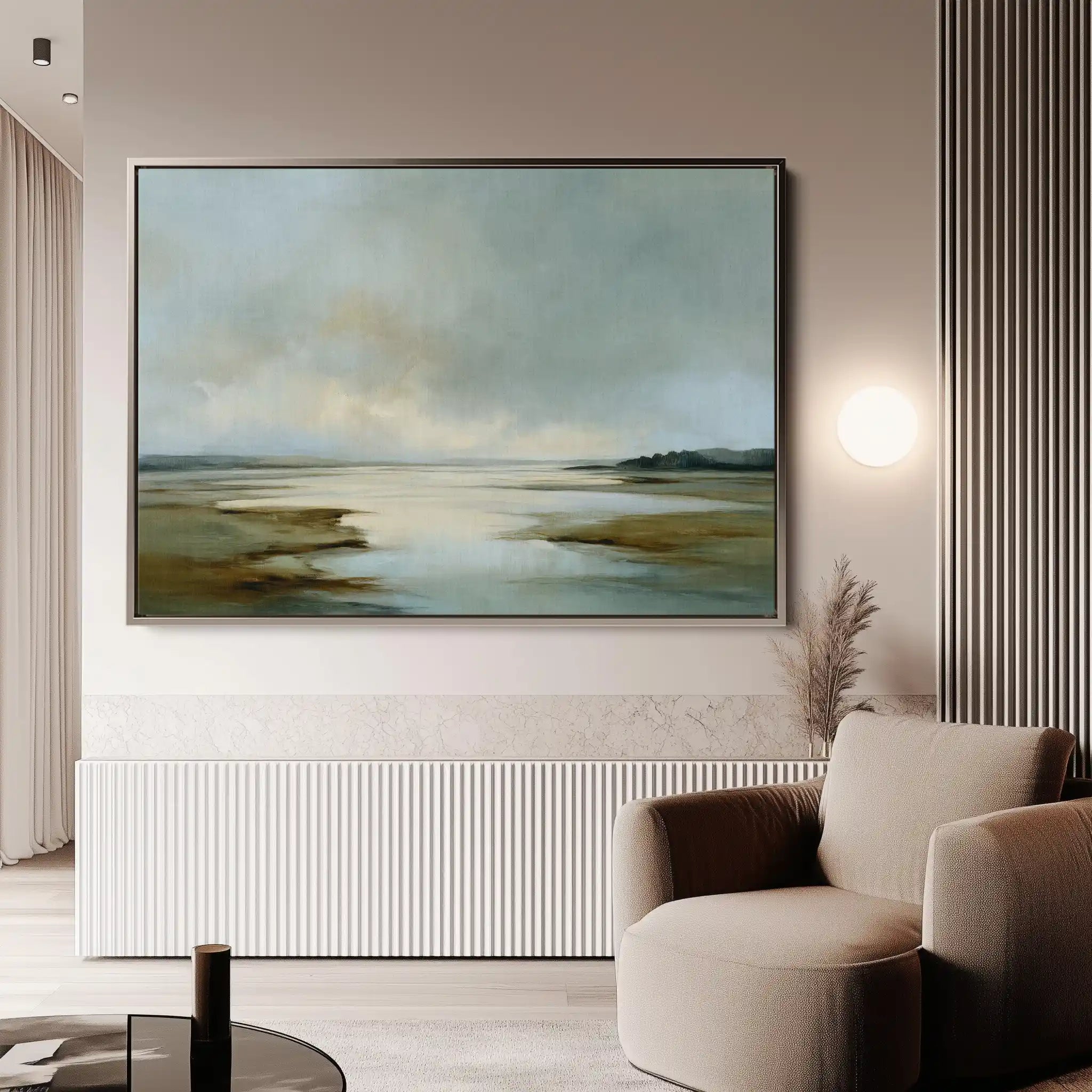 Abstract 1553 Canvas Art 60 x 40 cm / Black