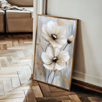 Floral 1553 Canvas Art 60 x 40 cm / Black