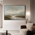 Abstract 1554 Canvas Art 60 x 40 cm / Black