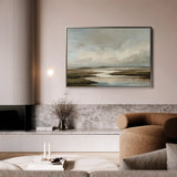 Abstract 1554 Canvas Art 60 x 40 cm / Black
