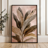 Floral 1555 Canvas Art 60 x 40 cm / Black