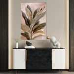 Floral 1555 Canvas Art 60 x 40 cm / Black