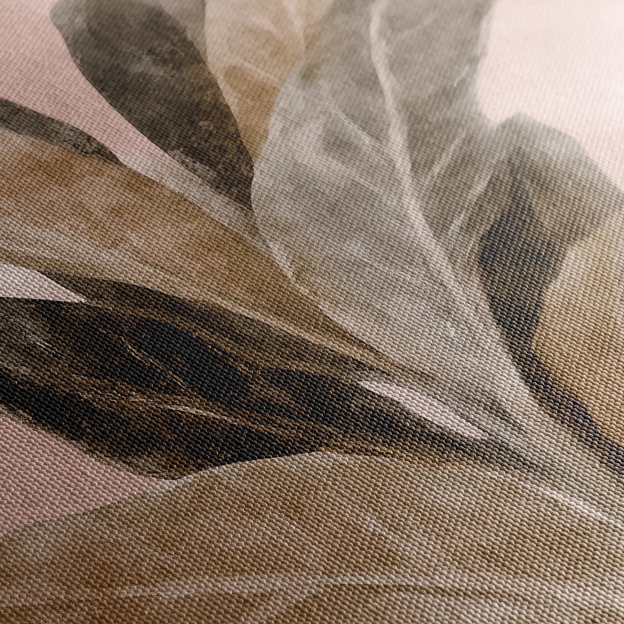 Floral 1555 Canvas Art 60 x 40 cm / Black