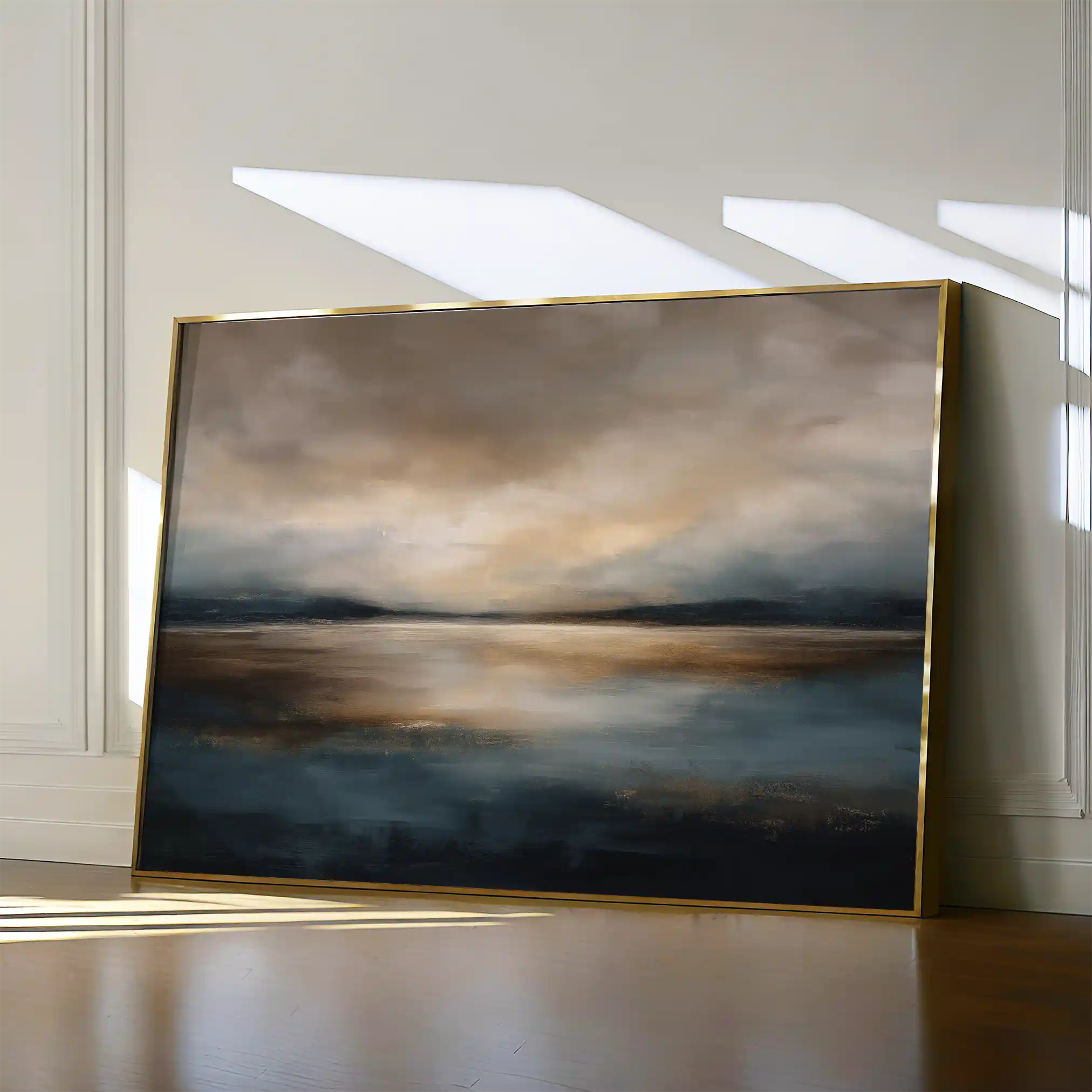 Abstract 1556 Canvas Art 60 x 40 cm / Black