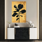 Floral 1557 Canvas Art 60 x 40 cm / Black