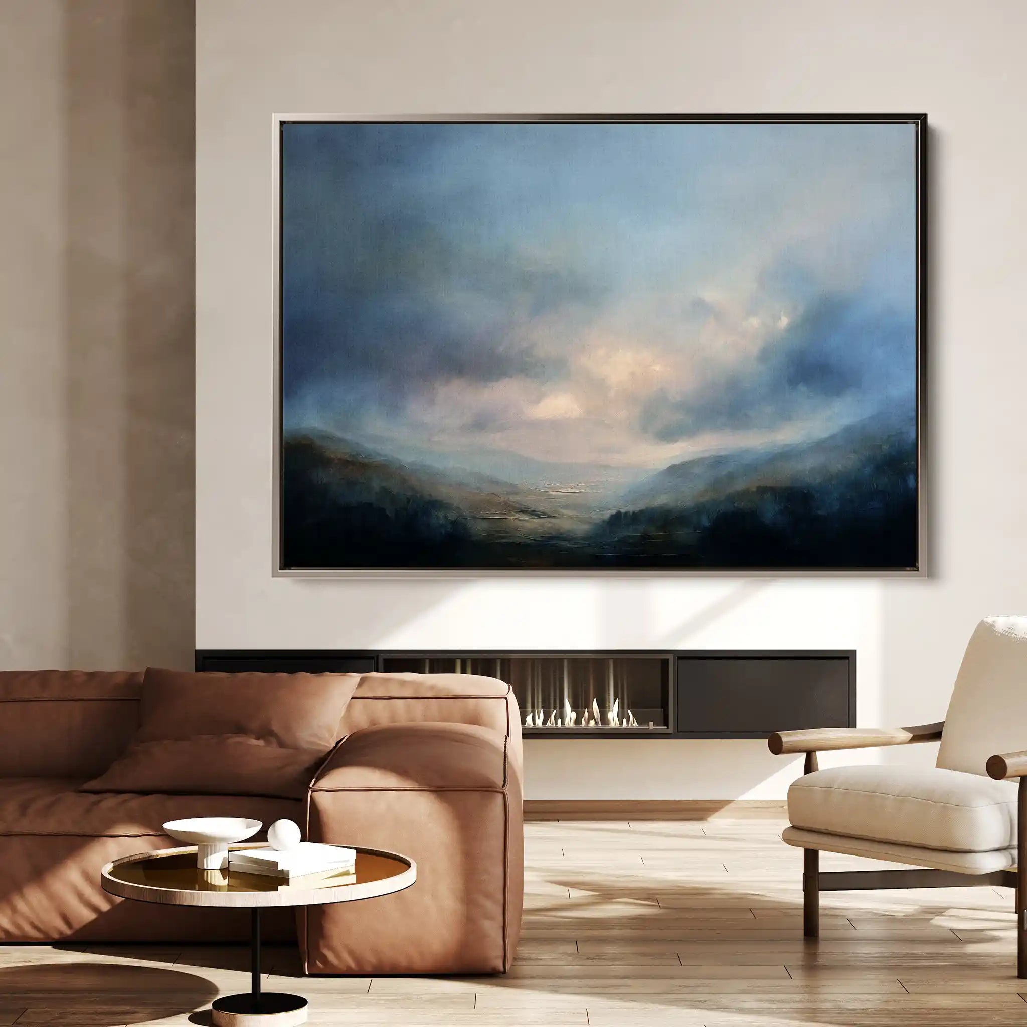 Abstract 1558 Canvas Art 60 x 40 cm / Black