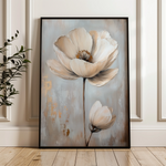 Floral 1558 Canvas Art 60 x 40 cm / Black