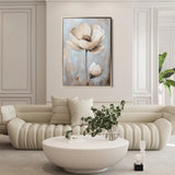Floral 1558 Canvas Art 60 x 40 cm / Black