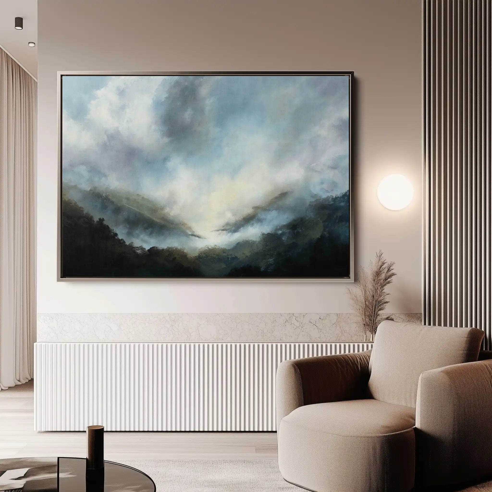 Abstract 1559 Canvas Art 60 x 40 cm / Black