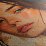 Portrait 156 Canvas Art 60 x 40 cm / Black