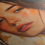 Portrait 156 Canvas Art 60 x 40 cm / Black