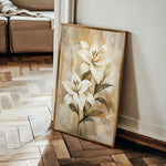 Floral 1560 Canvas Art 60 x 40 cm / Black