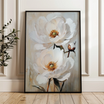 Floral 1562 Canvas Art 60 x 40 cm / Black