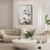 Floral 1562 Canvas Art 60 x 40 cm / Black